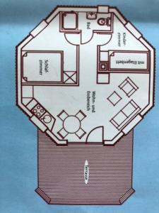 Půdorys ubytování Ostseebungalow-Peters