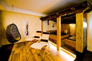 Una cama o camas en una habitación de Hotel Birkenhof