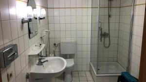 Een badkamer bij Hotel Zierow - Urlaub an der Ostsee