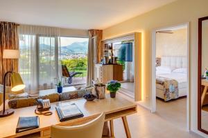 Voodi või voodid majutusasutuse Suitenhotel Parco Paradiso toas