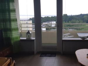 Balkón nebo terasa v ubytování MEERBLICK PERLE, 3-RAUM-FEWO AM HANSAPARK