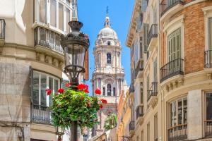 Výhľad na mesto Malaga alebo výhľad na mesto priamo z apartmánu