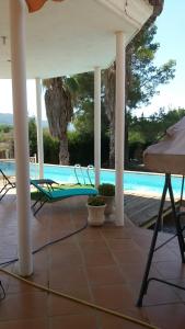 Basen w obiekcie Villa los Angeles Piscine privée 16 pers lub w pobliżu