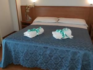 Postel nebo postele na pokoji v ubytování Hotel Leuco'
