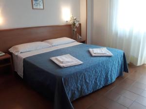 Postel nebo postele na pokoji v ubytování Hotel Leuco'