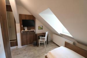 TV a/nebo společenská místnost v ubytování Hotel Boritzka