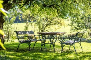 A garden outside Hinterburghof