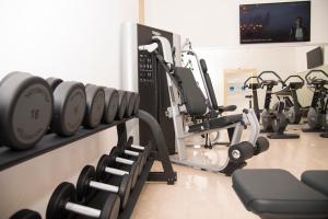 The fitness centre and/or fitness facilities at Villa Fenaroli Palace Hotel