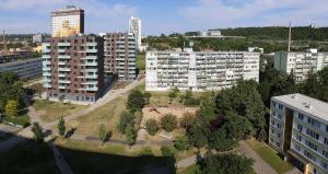 Bygningen som lejligheden ligger i