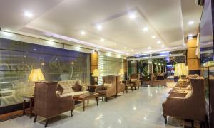 منطقة جلوس في Al Muhaidb Residence for Chalets and Holidays Homes المهيدب ريزدنس لبيوت العطلات