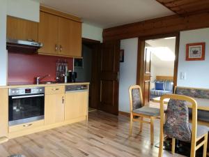 Kuchyň nebo kuchyňský kout v ubytování Haus Salzachblick