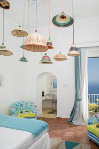 A seating area at Casa Marta Capri