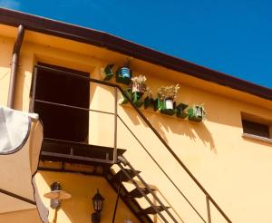 B&B Su Semucu的阳台或露台
