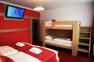 Posteľ alebo postele v izbe v ubytovaní Hotel Uno