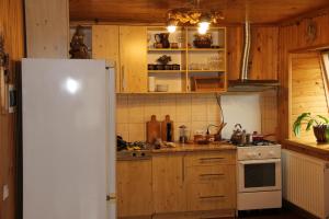 Kuchyň nebo kuchyňský kout v ubytování Cottage Milena