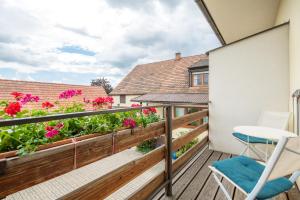 En balkong eller terrasse på Gästehaus Elfriede