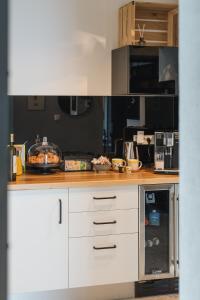 Kuchyň nebo kuchyňský kout v ubytování Engine rooms