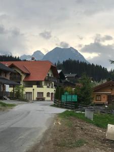 ulica w wiosce z górą w tle w obiekcie Steuer 59 App 5 w mieście Annaberg im Lammertal +11 zdjęć