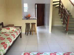 Postelja oz. postelje v sobi nastanitve Mar e Lua Flats - Maresias