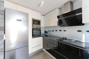 Kuchyň nebo kuchyňský kout v ubytování Apartment Tonka