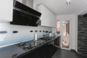 Kuchyň nebo kuchyňský kout v ubytování Apartment Tonka