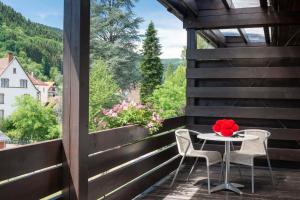 Balkón nebo terasa v ubytování Kurgarten-Hotel