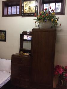 Postel nebo postele na pokoji v ubytování Villa Du lịch HUY HOÀNG