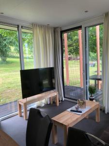 TV a/nebo společenská místnost v ubytování Chaletpark Petzen