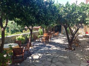 Zahrada ubytování Mikro Βeach Ηotel