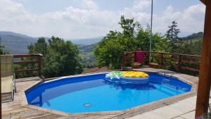 a swimming pool with an inflatablelatablevisorasteryasteryasteryasteryasteryasteryastery at Casa Elisa in Bibbiena +10 photos