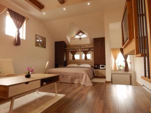 Posteľ alebo postele v izbe v ubytovaní Studio apartman Lakasa