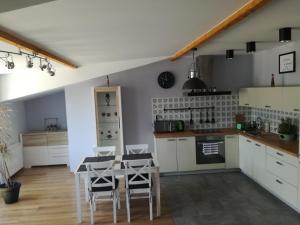 Kuchyň nebo kuchyňský kout v ubytování Apartamenty pod Dzikowcem