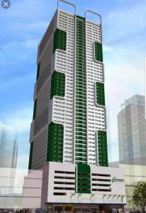 a rendering of a tall building with green windows at Stay Amare Green La Salle Taft in Manila
