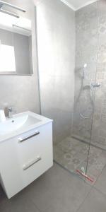 Koupelna v ubytování Apartment Blue Mediteran