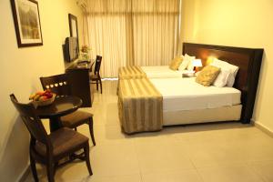 Letto o letti in una camera di Mozart Hotel