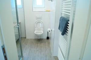 Koupelna v ubytování Apartmány Mary