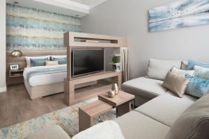 Svetainės erdvė apgyvendinimo įstaigoje Brill Budapest Apartments