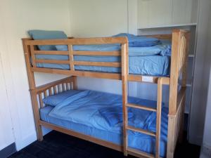TorrinにあるTorrin Bunkhouseの二段ベッド2組が備わる客室です。