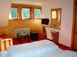 TV a/nebo společenská místnost v ubytování Hotel Neuwirt