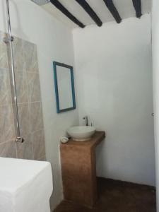 Koupelna v ubytování Sunny House Paje II