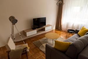 TV a/nebo společenská místnost v ubytování Apartman No.5