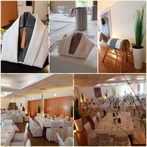 Reštaurácia alebo iné gastronomické zariadenie v ubytovaní Hotel Aspethera