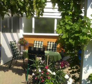 Κήπος έξω από το Ferienwohnung Meyer mit Garten