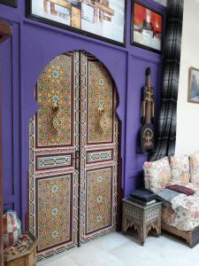 Posezení v ubytování Riad Passiflora