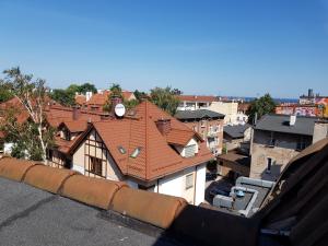 ソポトにあるMałgorzata Pokojeの建物の屋根からの眺め