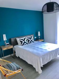 Postel nebo postele na pokoji v ubytování Lujoso duplex en la playa con vistas al mar