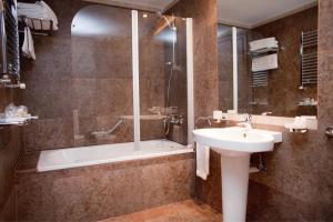 Koupelna v ubytování Hotel Bellaria