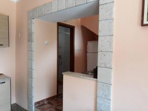 Kuchyň nebo kuchyňský kout v ubytování Apartments Vukotic