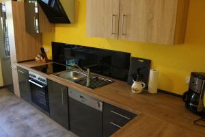Kuchyň nebo kuchyňský kout v ubytování Ferienwohnung Gläser