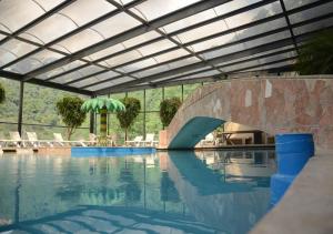 Swimmingpoolen hos eller tæt på Hotel y Aguas Termales de Chignahuapan